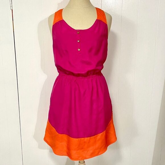 Merona Pink and Orange Dress - Picture 2 of 14